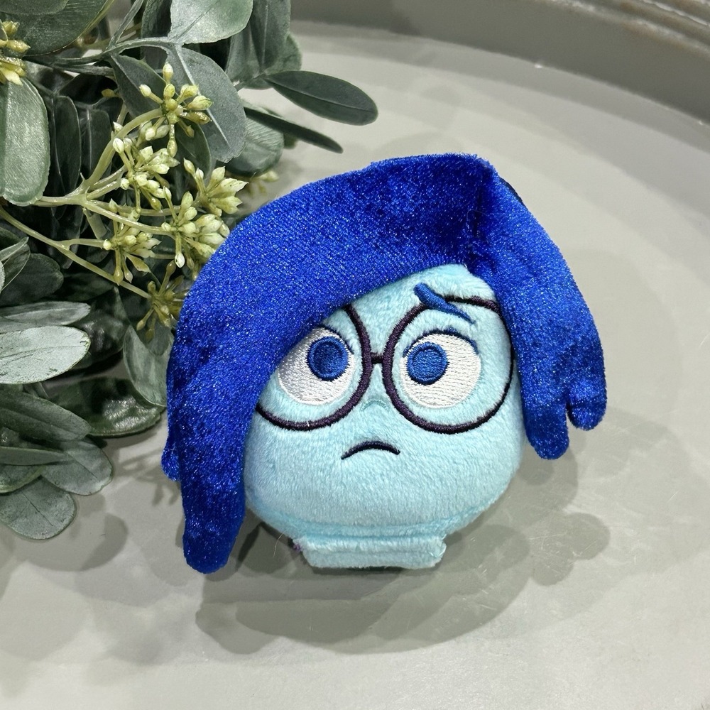 Disney Headband Plush Sadness Inside Out Create Your Own Ears Blue Parks